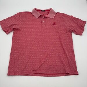 Marbas‎ Halekulani Resort HI Made In Italy Polo Shirt Short Sleeve Casual Top L